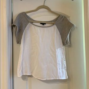 Topshop Baseball Blouse
